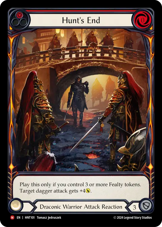 [Draconic Warrior]狩りの終焉/Hunt's End [HNT][Rainbow Foil][Extended Art]