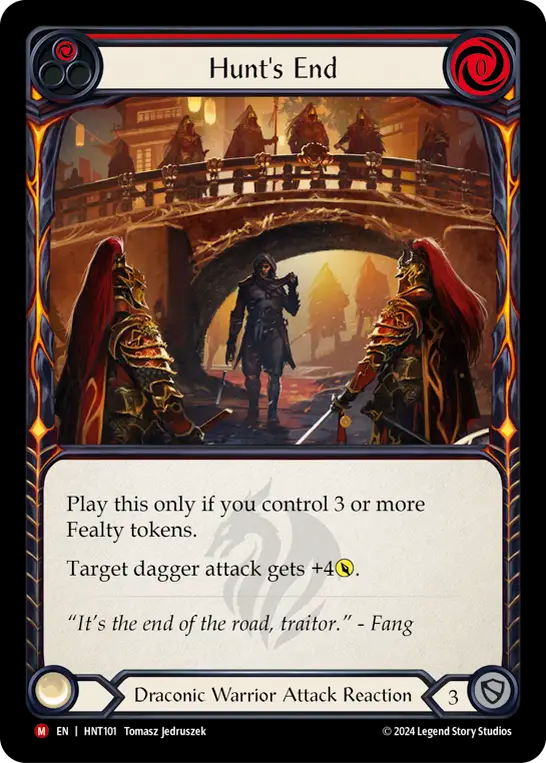 [Draconic Warrior]狩りの終焉/Hunt's End [HNT][Rainbow Foil]