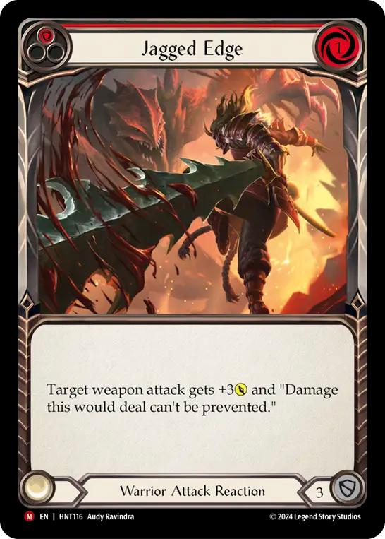 [Warrior]鋸歯の刃/Jagged Edge [HNT][Rainbow Foil]