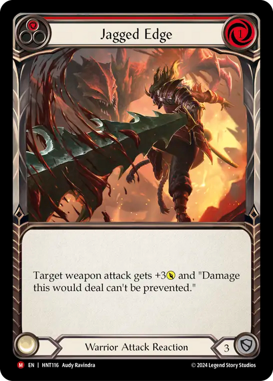 [Warrior]鋸歯の刃/Jagged Edge [HNT][Rainbow Foil]