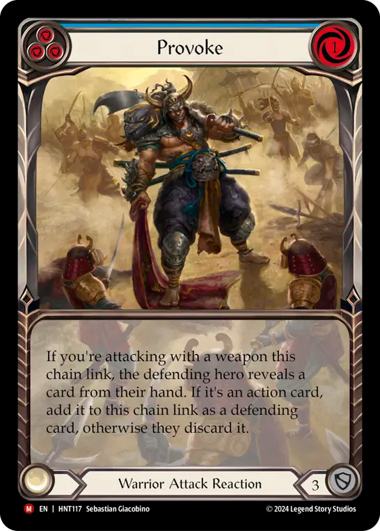 [Warrior]挑発/Provoke [HNT][Rainbow Foil][Extended Art]