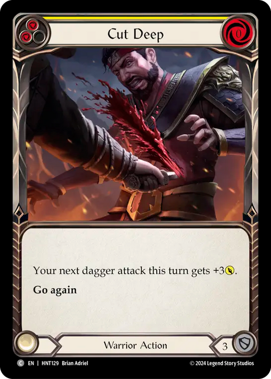 [Warrior]深傷/Cut Deep [黄][HNT][Rainbow Foil]