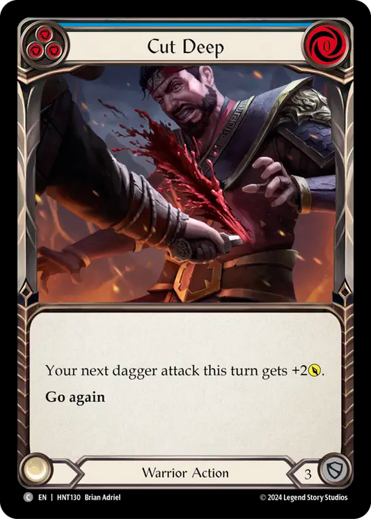[Warrior]深傷/Cut Deep [青][HNT][Rainbow Foil]