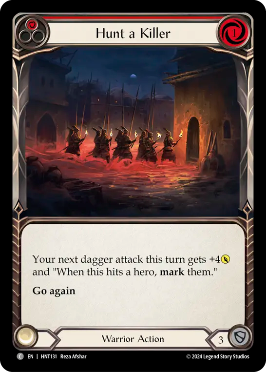 [Warrior]殺人者狩り/Hunt a Killer [赤][HNT][Rainbow Foil]