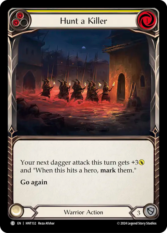 [Warrior]殺人者狩り/Hunt a Killer [黄][HNT][Rainbow Foil]