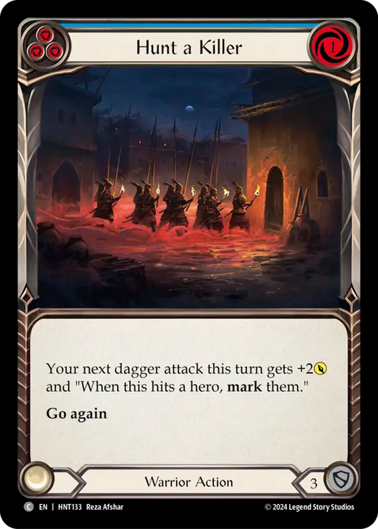[Warrior]殺人者狩り/Hunt a Killer [青][HNT][Rainbow Foil]