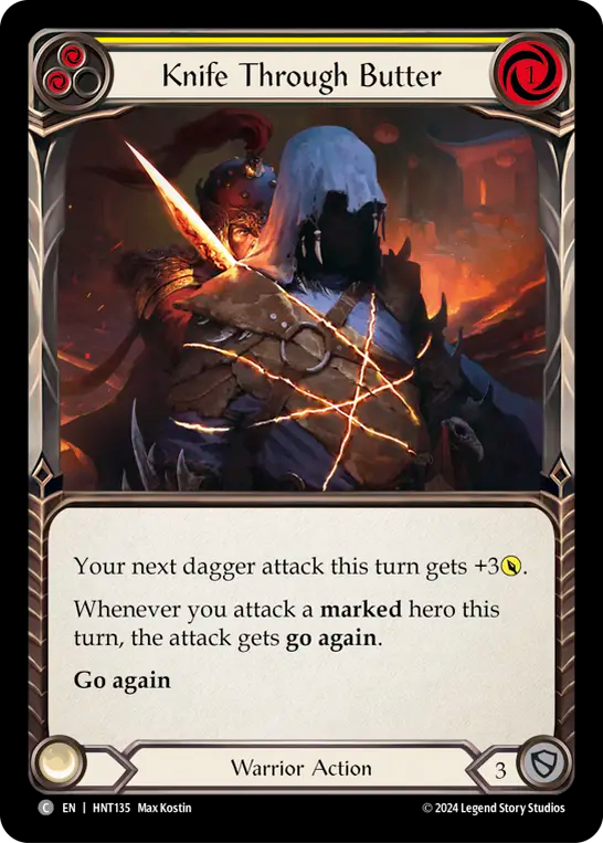 [Warrior]容易い切り刻み/Knife through Butter [黄][HNT][Rainbow Foil]