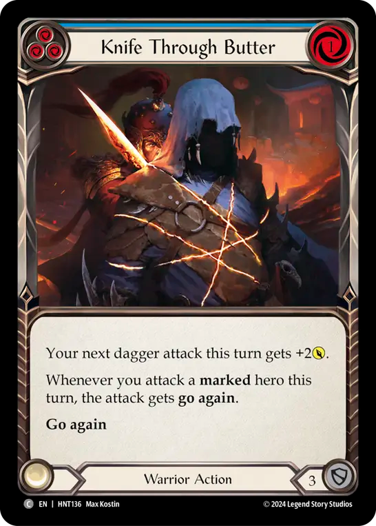 [Warrior]容易い切り刻み/Knife through Butter [青][HNT][Rainbow Foil]