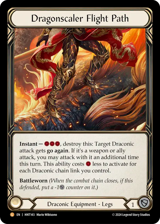 [Draconic]竜鱗の飛行進路/Dragonscaler Flight Path [HNT][Cold Foil]