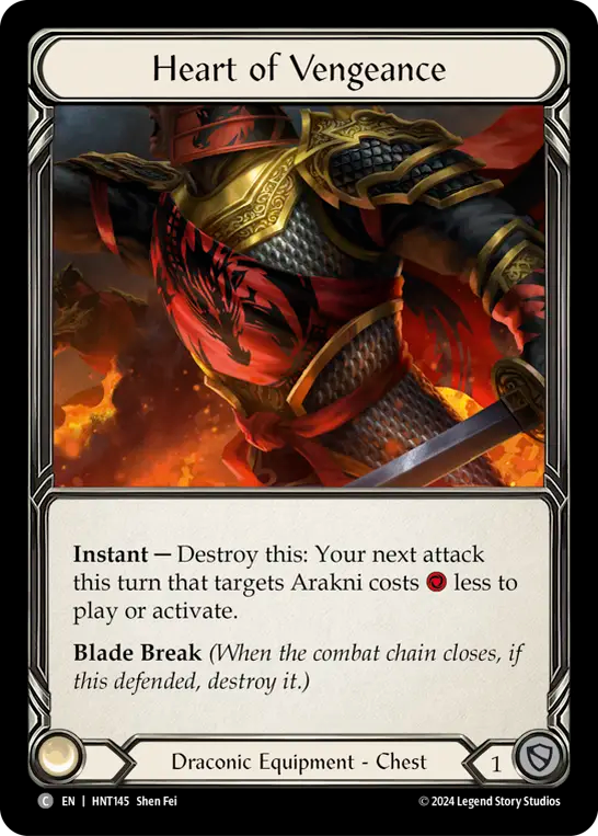 [Draconic]復讐の心臓/Heart of Vengeance [HNT][Cold Foil]