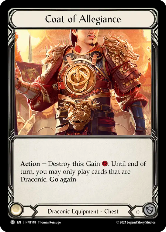 [Draconic]忠節の外套/Coat of Allegiance [HNT][Cold Foil]