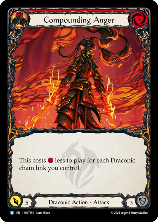 [Draconic]増大する憤怒/Compounding Anger [HNT][Rainbow Foil]