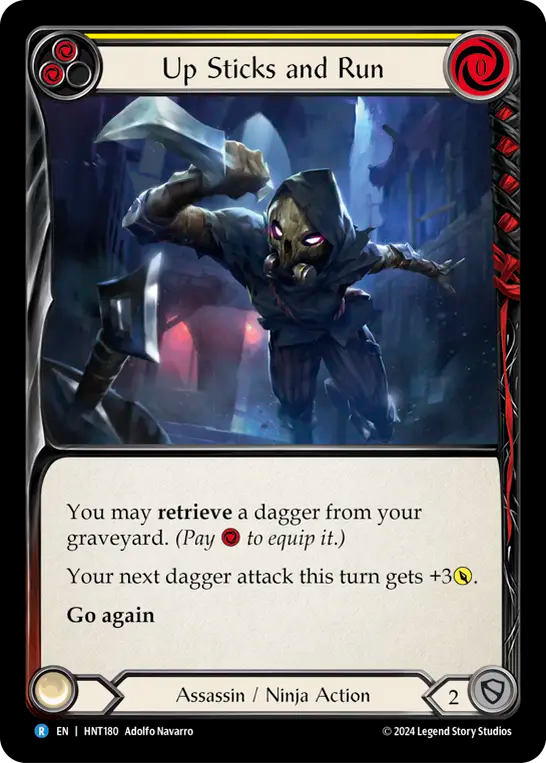 [Assassin/Ninja]逃げ支度/Up Sticks and Run [黄][HNT][Rainbow Foil]