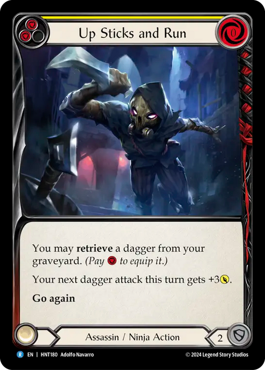 [Assassin/Ninja]逃げ支度/Up Sticks and Run [黄][HNT][Rainbow Foil]