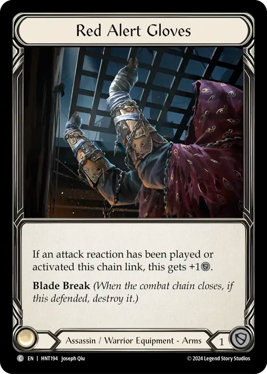 [Assassin/Warrior]緊急警戒グローブ/Red Alert Gloves [HNT]