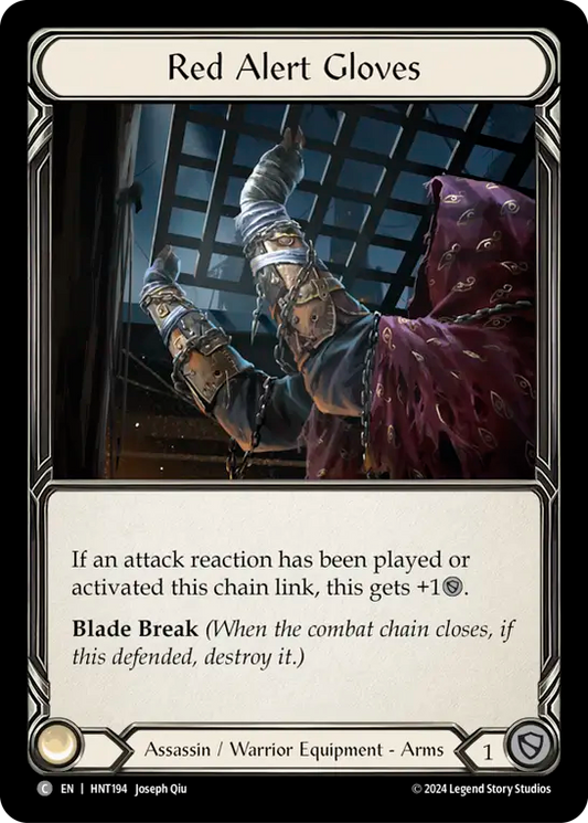 [Assassin/Warrior]緊急警戒グローブ/Red Alert Gloves [HNT]