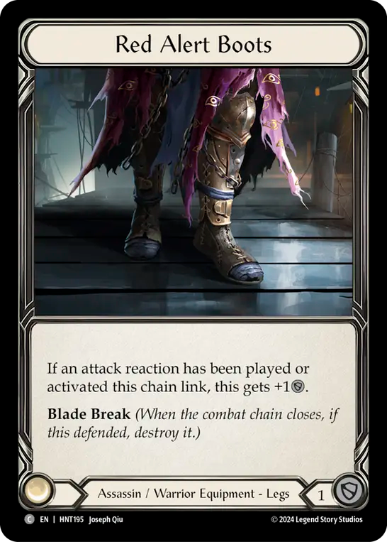 [Assassin/Warrior]緊急警戒ブーツ/Red Alert Boots [HNT]