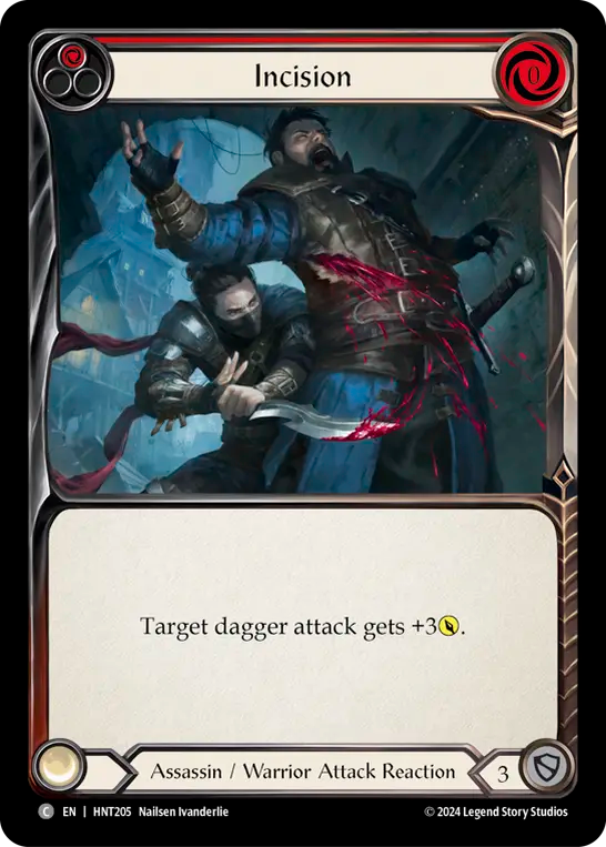 [Assassin/Warrior]切開/Incision [赤][HNT][Rainbow Foil]