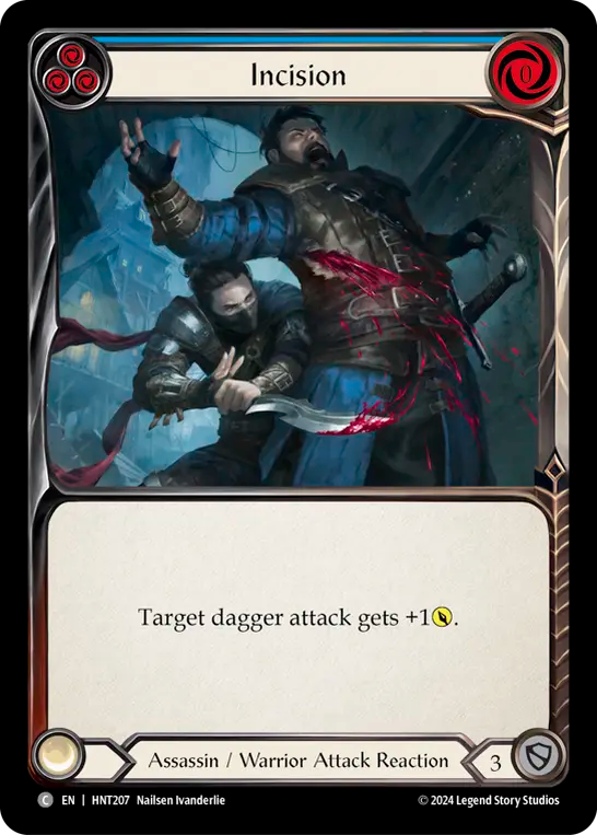 [Assassin/Warrior]切開/Incision [青][HNT][Rainbow Foil]