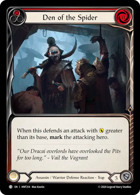 [Assassin/Warrior]蜘蛛の巣窟/Den of the Spider [HNT][Rainbow Foil]