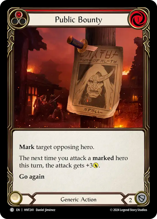 [Generic]手配書/Public Bounty [赤][HNT][Rainbow Foil]