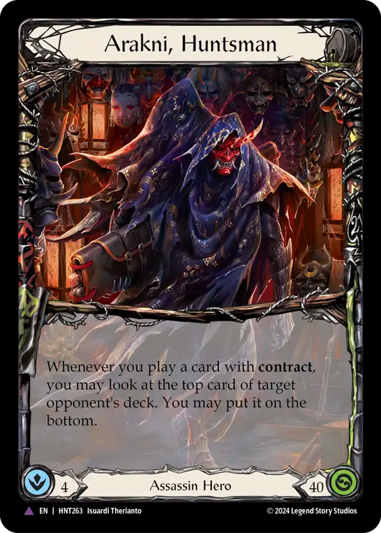 [Assassin]人狩りのアラクニ/Arakni Huntsman [HNT][Cold Foil][Marvel]
