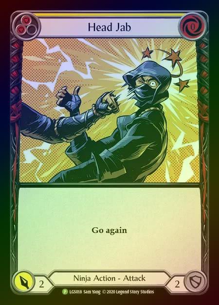 [Ninja]Head Jab (yellow) [プロモ][Rainbow Foil]