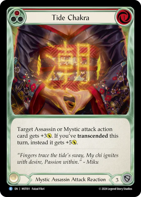 [Mystic Assassin]潮のチャクラ/Tide Chakra [赤][MST][Rainbow Foil]