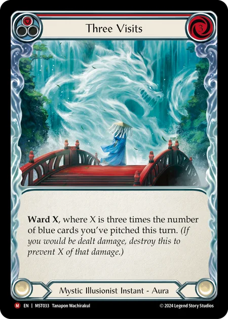 [Mystic Illusionist]三顧の礼/Three Visits [MST][Rainbow Foil]
