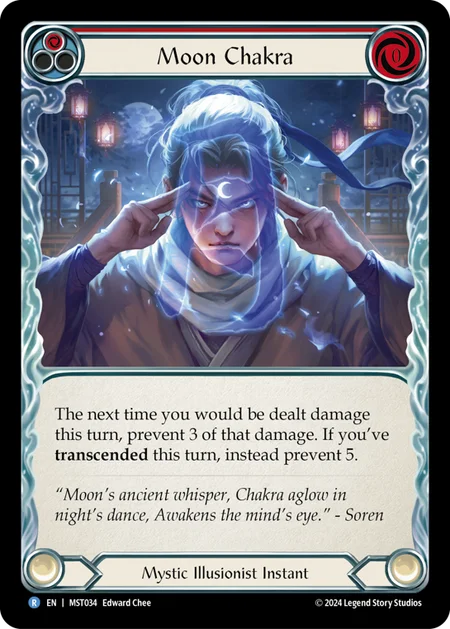 [Mystic Illusionist]月のチャクラ/Moon Chakra [赤][MST][Rainbow Foil]