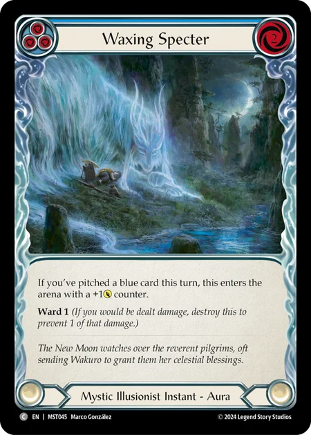 [Mystic Illusionist]満ちる悪霊/Waxing Specter [青][MST][Rainbow Foil]
