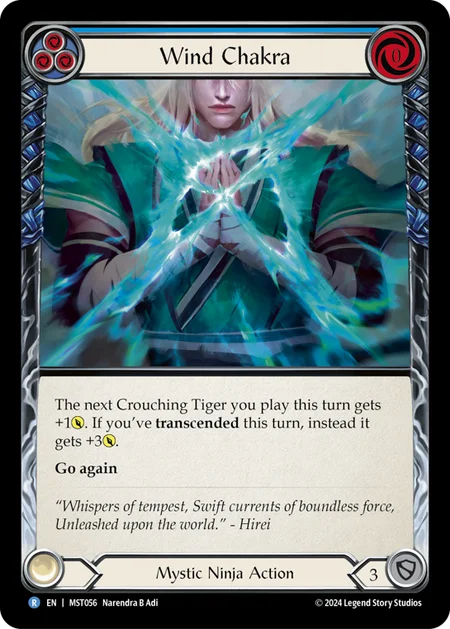[Mystic Ninja]風のチャクラ/Wind Chakra [青][MST][Rainbow Foil]