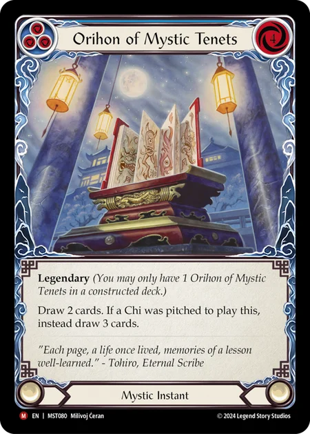 [Mystic]神秘の教義の折本/Orihon of Mystic Tenets [MST][Rainbow Foil]