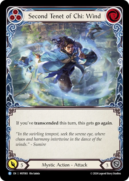 [Mystic]気の教義の二：風/Second Tenet of Chi: Wind [MST][Rainbow Foil]