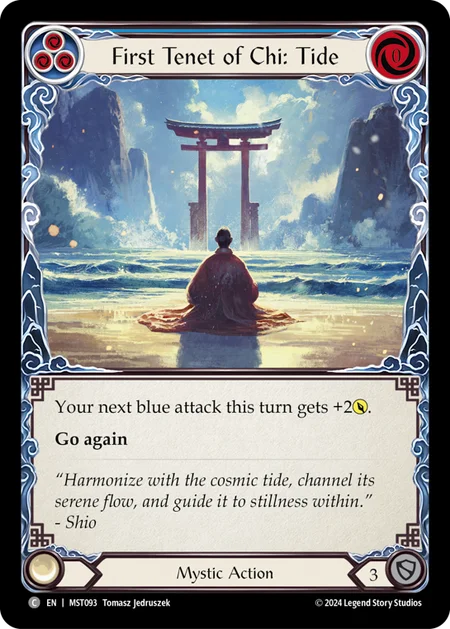 [Mystic]気の教義の一：潮/First Tenet of Chi: Tide [MST][Rainbow Foil]