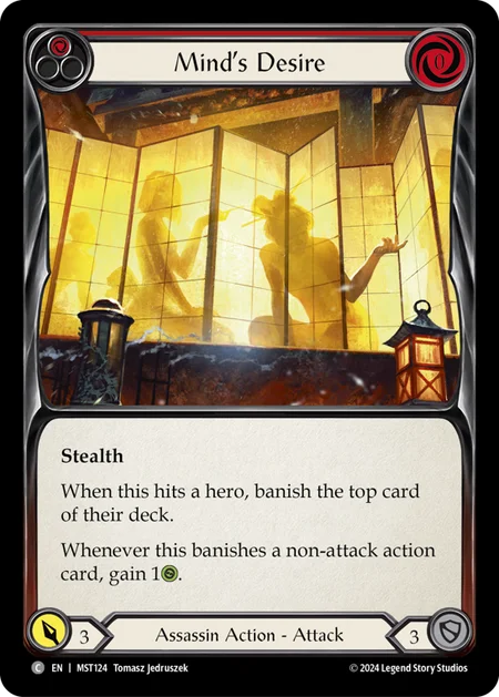 [Assassin]心の欲望/Mind's Desire [赤][MST][Rainbow Foil]