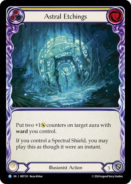 [Illusionist]星霊の食刻/Astral Etchings [黄][MST][Rainbow Foil]