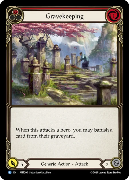 [Generic]墓守り/Gravekeeping [赤][MST][Rainbow Foil]