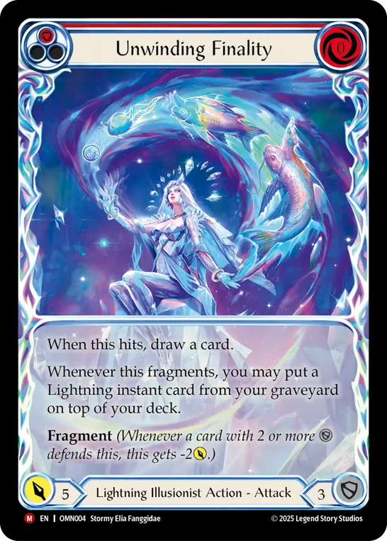 [Lightning Illusionist]解けゆく最期/Unwinding Finality [OMN][Cold Foil]