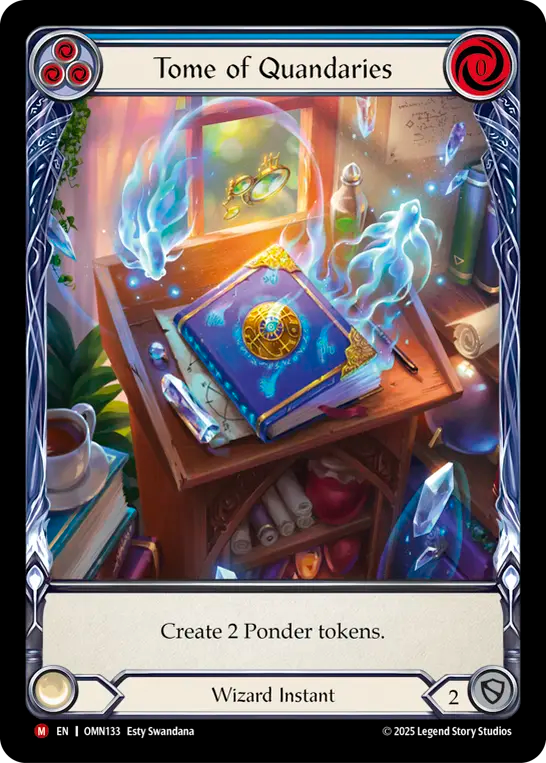 [Wizard]難題の秘本/Tome of Quandaries [OMN][Cold Foil]