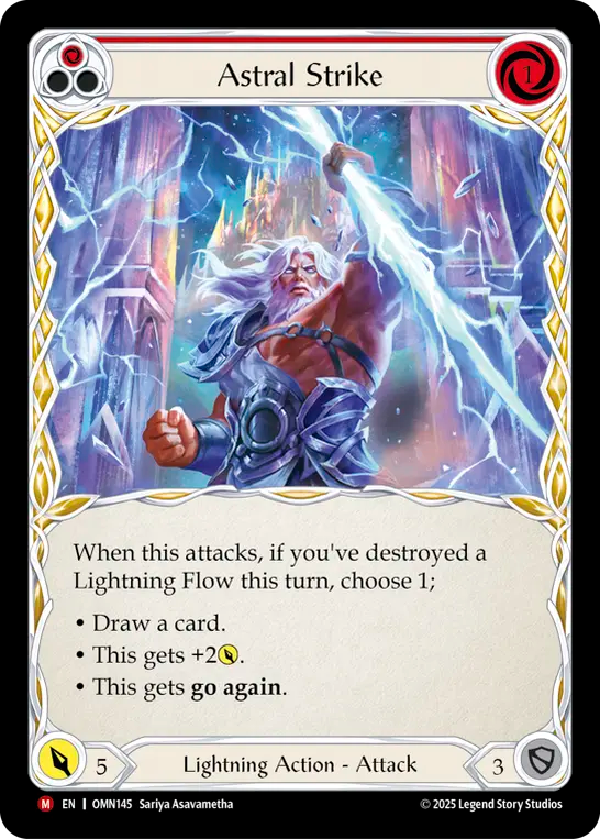 [Lightning]星界の一撃/Astral Strike [OMN][Rainbow Foil]