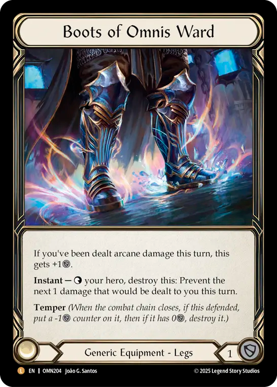 [Generic]万象結界のブーツ/Boots of Omnis Ward [OMN][Cold Foil]