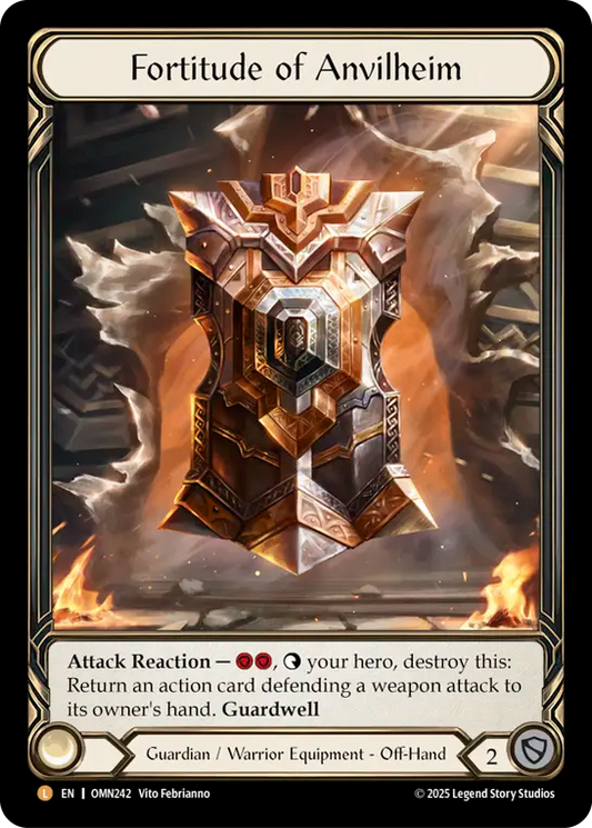 [Guardian Warrior]アンヴィルヘイムの金剛不壊/Fortitude of Anvilheim [OMN][Cold Foil]