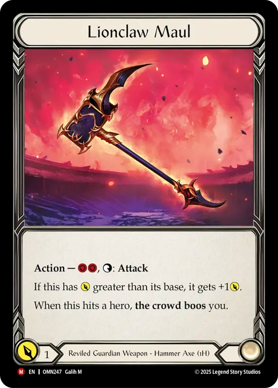 [Reviled Guardian]獅子爪の砕鎚/Lionclaw Maul [OMN]