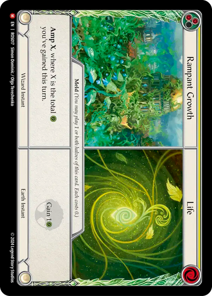 [Wizard Earth]蔓延+生命/Rampant Growth+Life [ROS][Rainbow Foil]