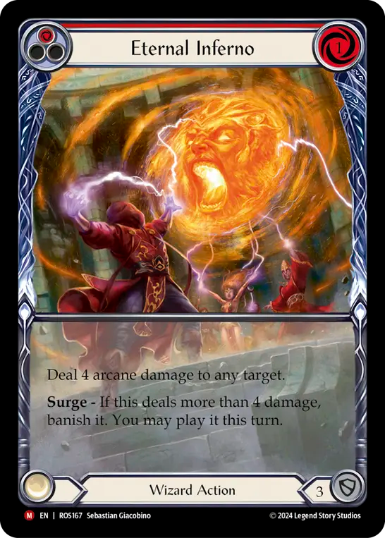 [Wizard]永劫の業火/Eternal Inferno [ROS][Rainbow Foil][Extended Art]