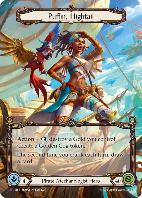 [Pirate Mechanologist]疾風疾駆、パフィン/Puffin, Hightail [SEA][Cold Foil][Marvel]