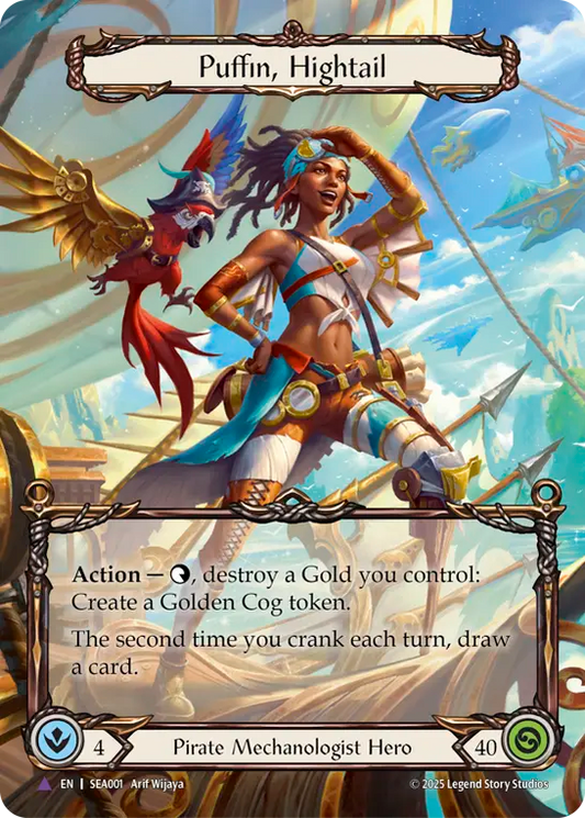 [Pirate Mechanologist]疾風疾駆、パフィン/Puffin, Hightail [SEA][Cold Foil][Marvel]