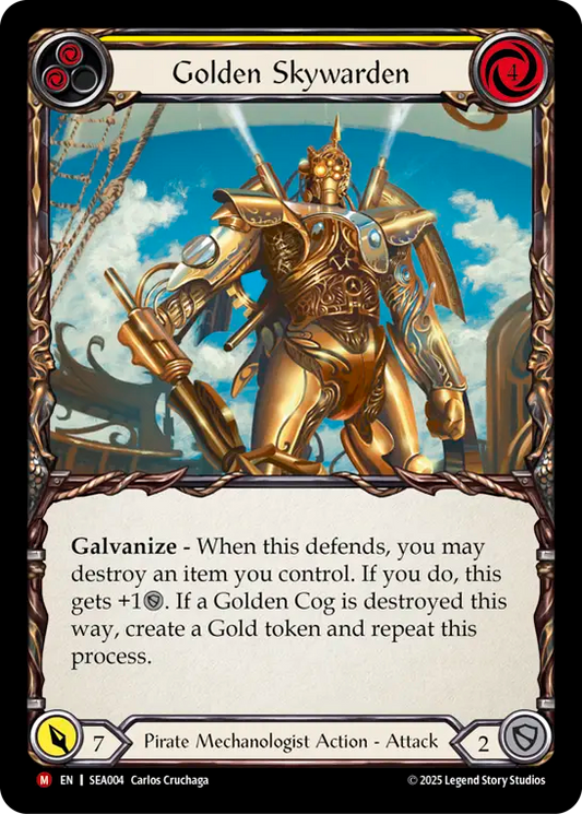 [Pirate Mechanologist]黄金の天空機士/Golden Skywarden [SEA][Rainbow Foil]
