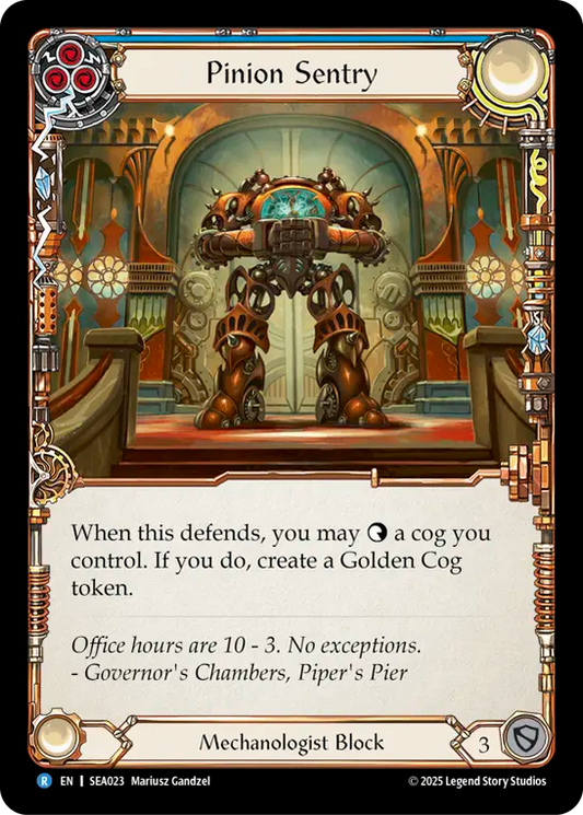 [Mechanologist]波止場の衛兵/Pinion Sentry [SEA][Rainbow Foil]